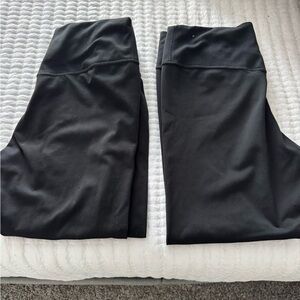 Two pairs - 3/4 length Nike Dri-FIT Black Leggings